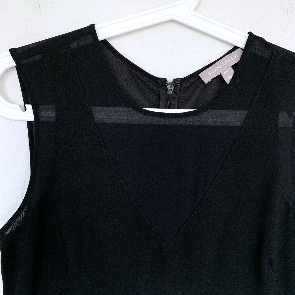 Banana Republic Black Coated Sheer Lace Dress - Picture 3 of 8